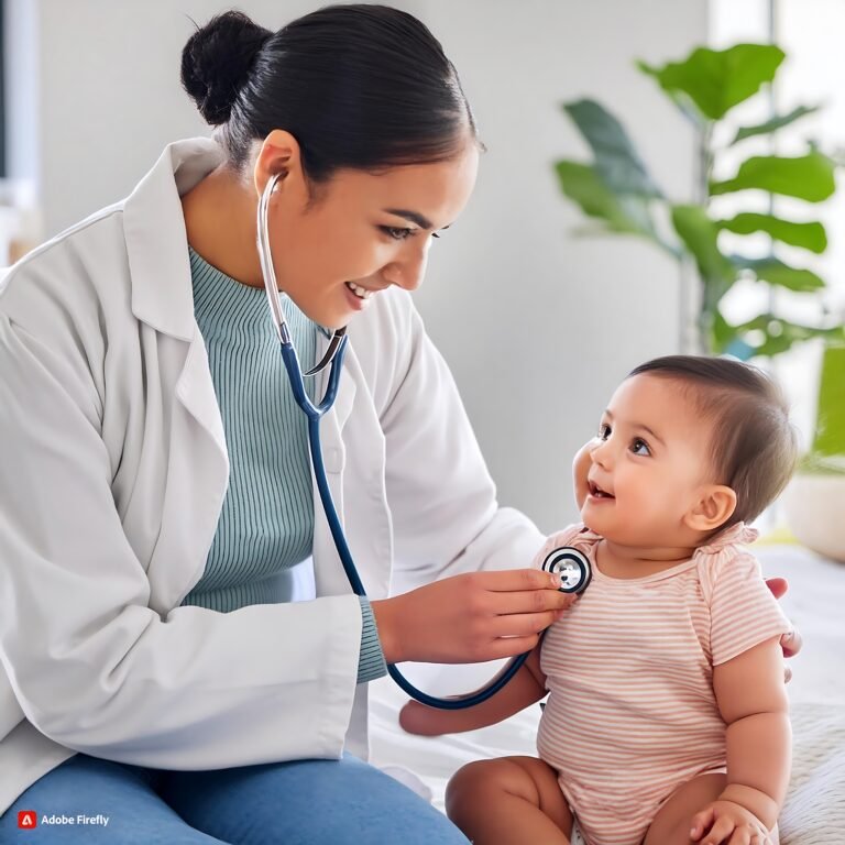 pediatri-uses-stethoscop-check-baby-lungs-breathing-while-examining-chest-heart